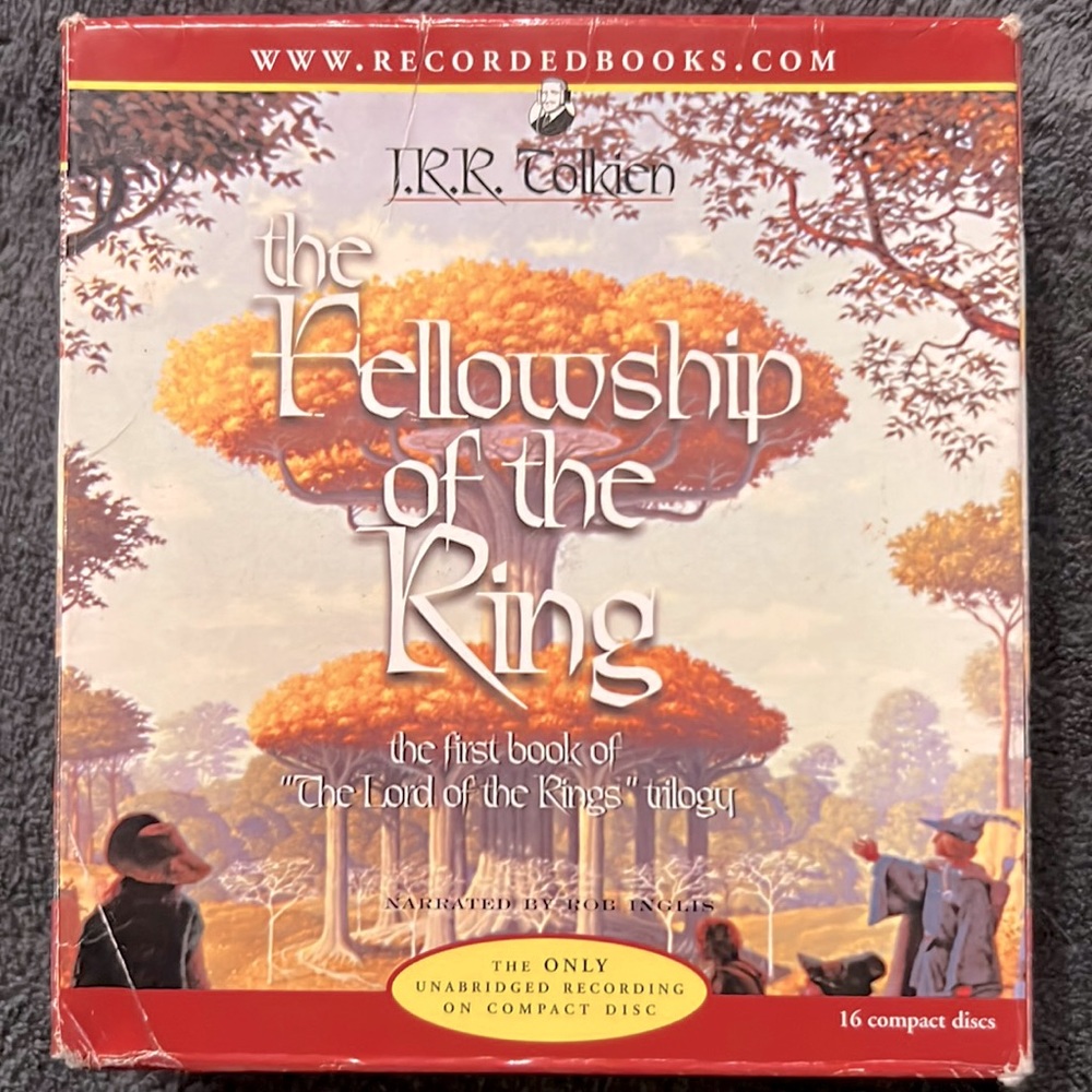 J.R.R. Tolkien The Fellowship of the Ring Unabridged Recording CD